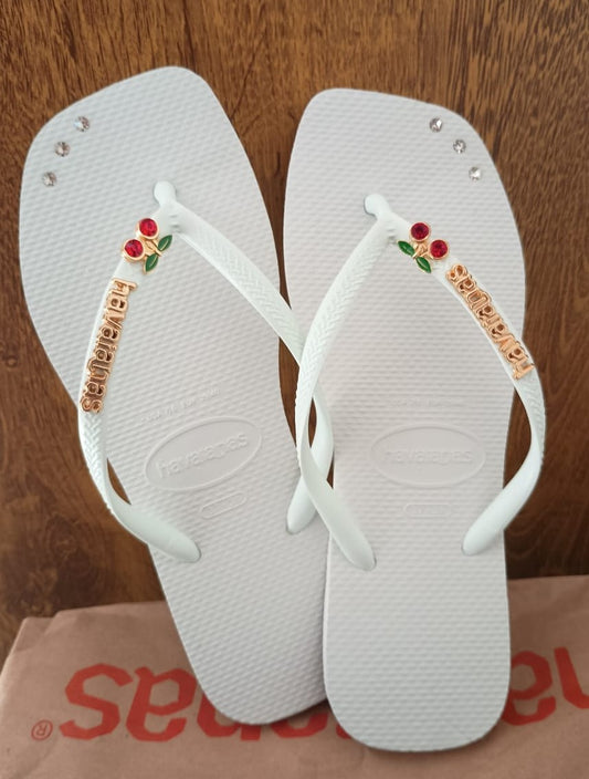 Havaianas Slim Square Pingente Cereja