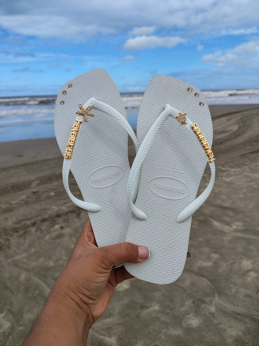 Havaianas Slim Square Estrela e Tartaruga Mar