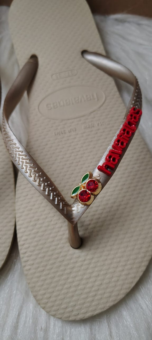 Havaianas Areia Slim Pingente de Cereja