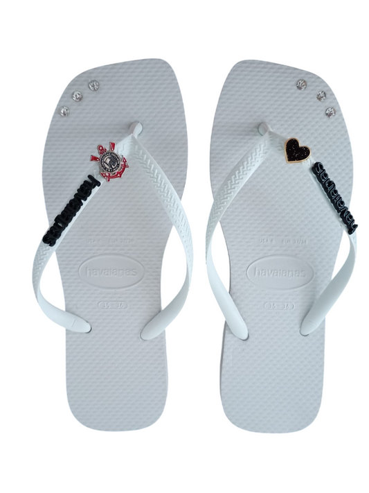 Havaianas Square Coração Corinthiano