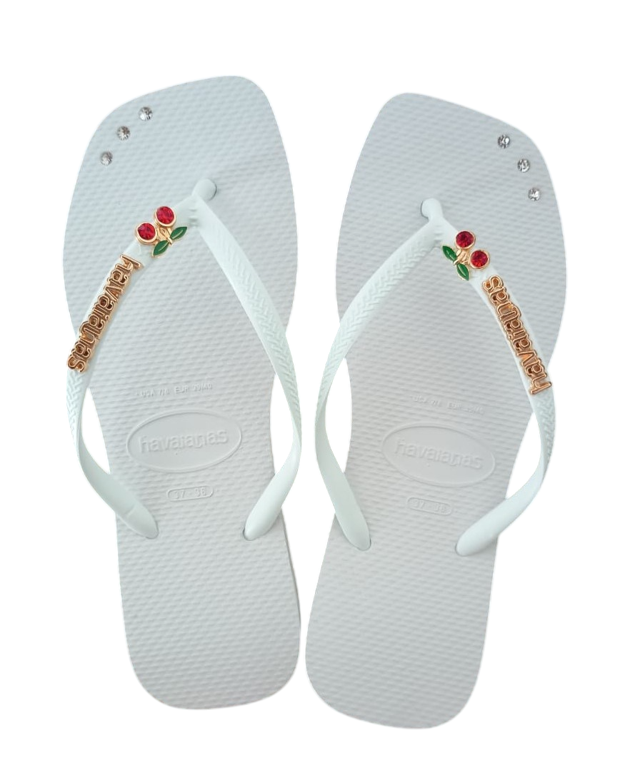 Havaianas Slim Square Pingente Cereja