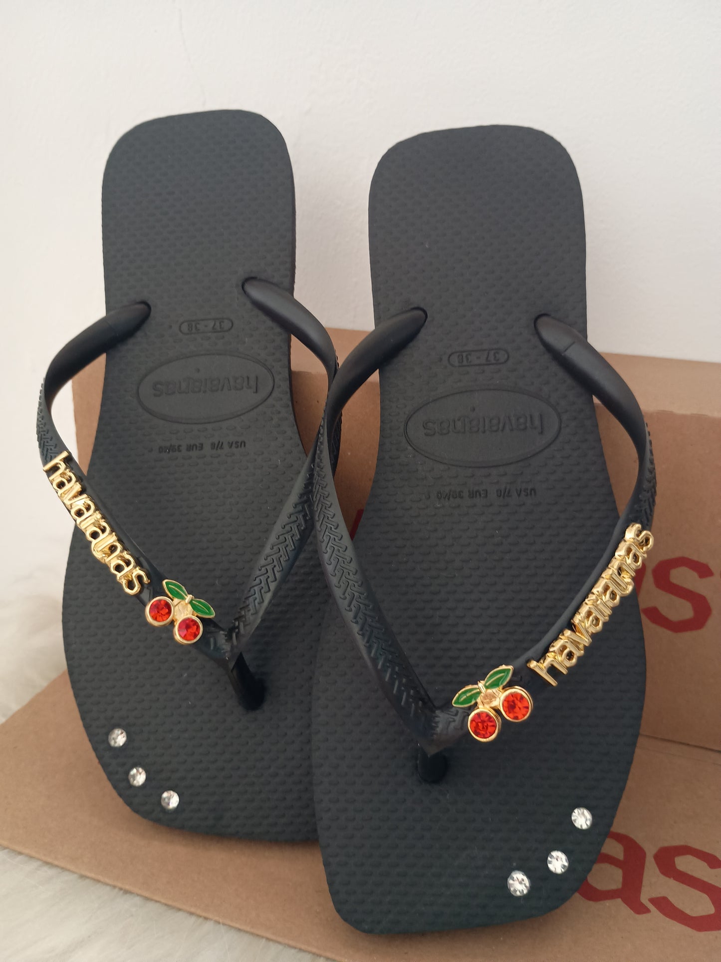 Havaianas Slim Square Pingente Cereja