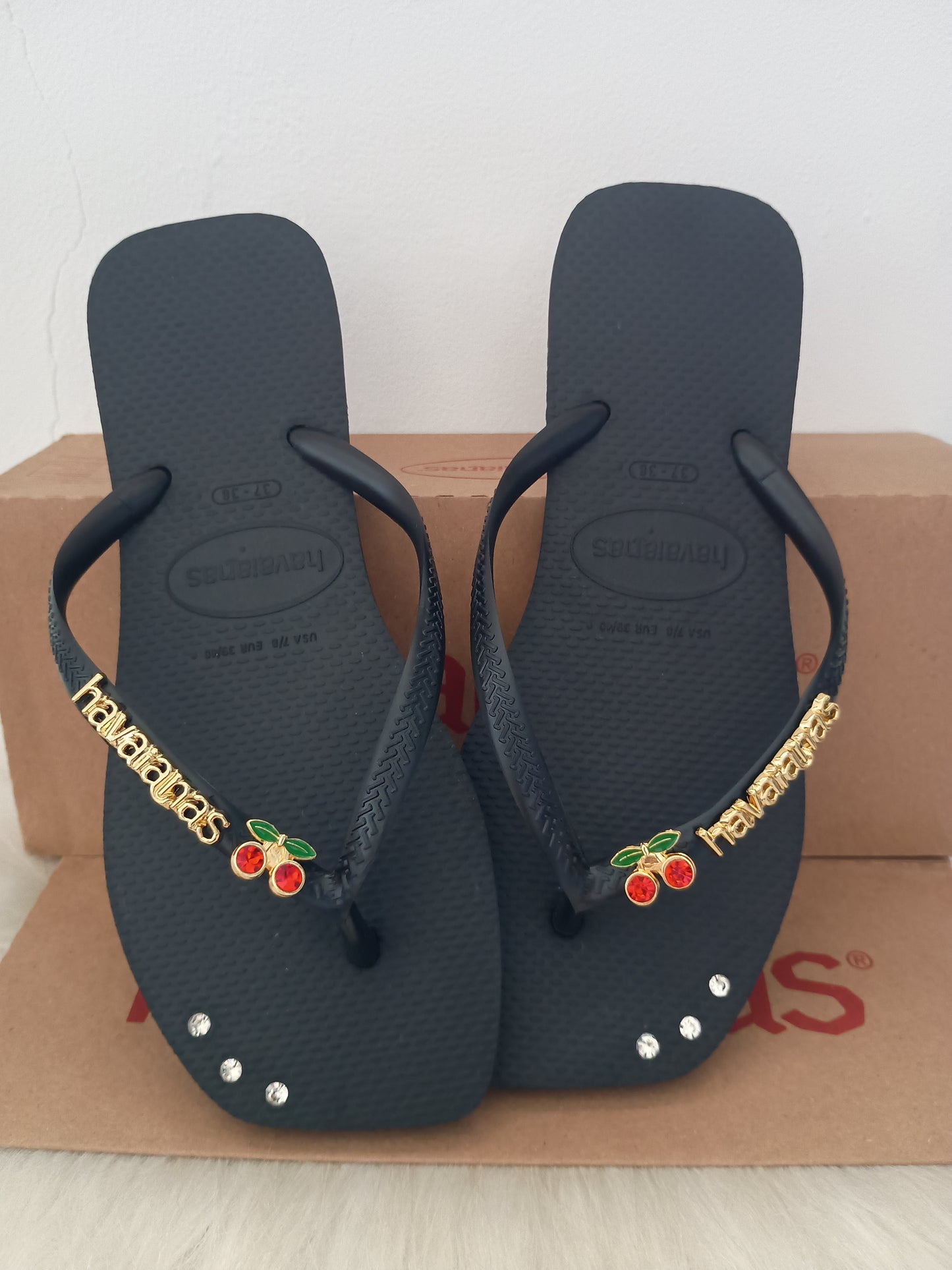 Havaianas Slim Square Pingente Cereja