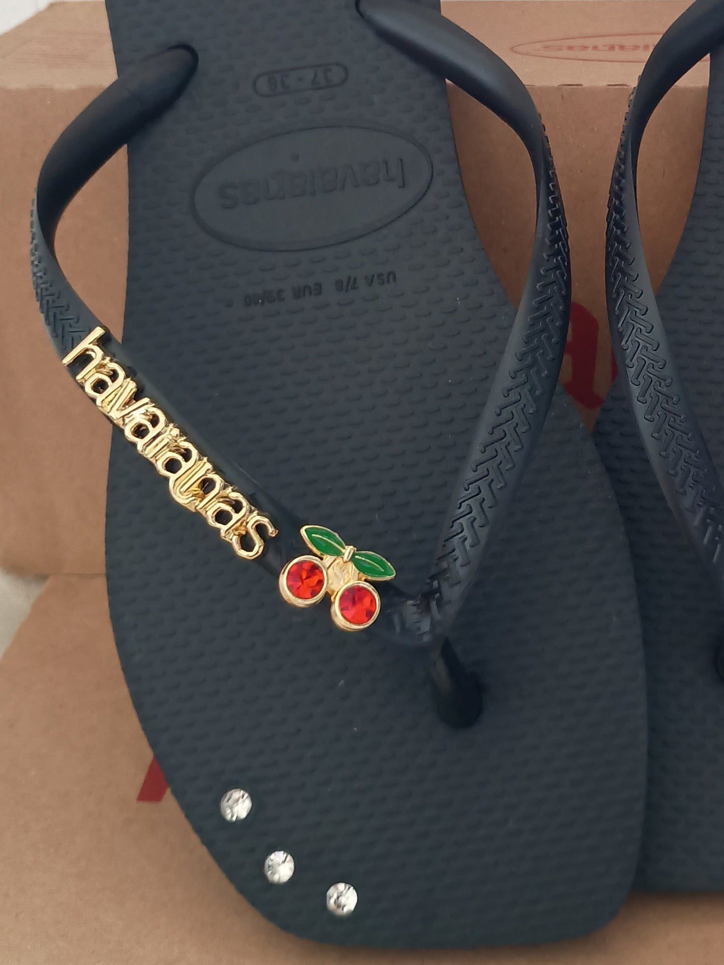 Havaianas Slim Square Pingente Cereja