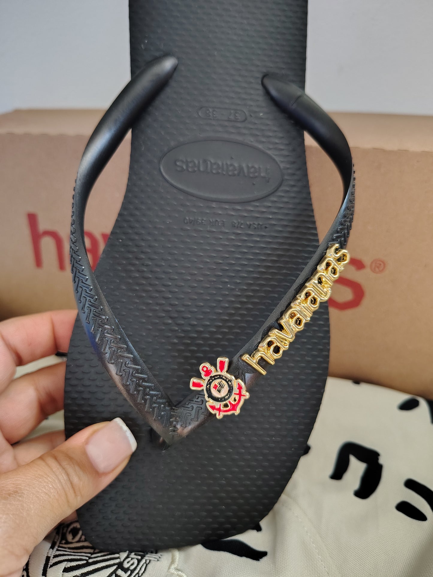Havaianas Square Coração Corinthiano