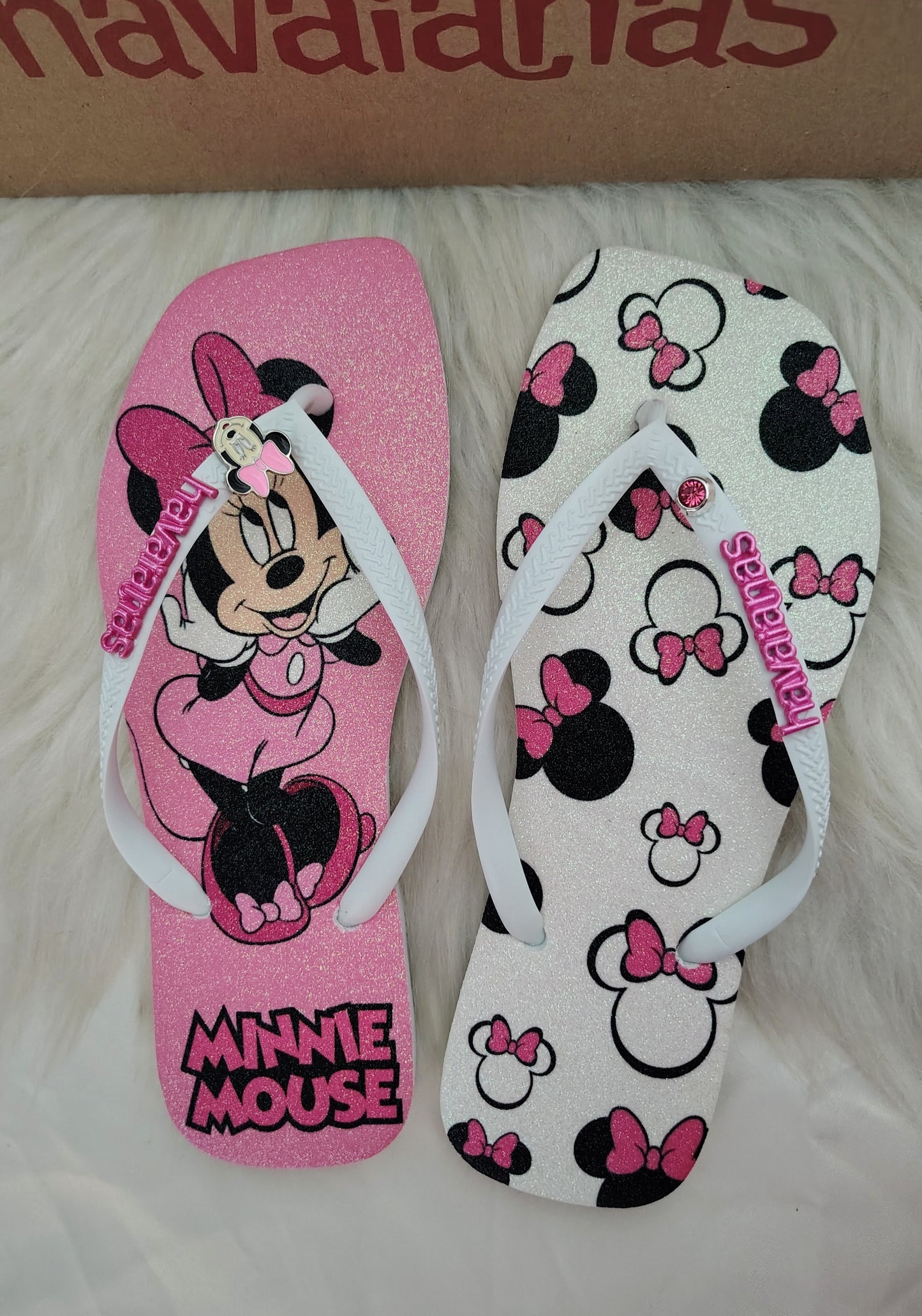 Havaianas Square Disney Glitter Minnie