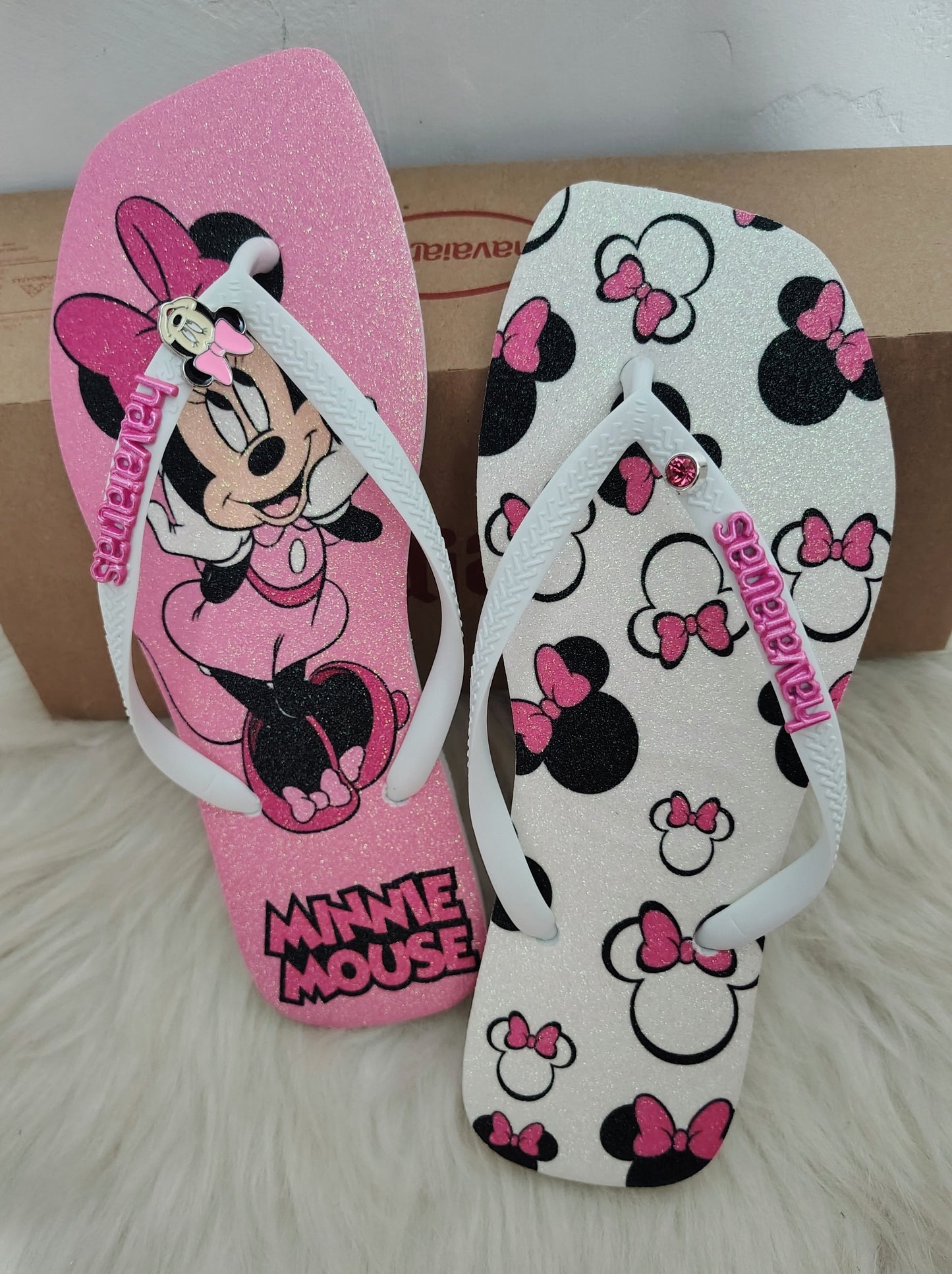 Havaianas Square Disney Glitter Minnie