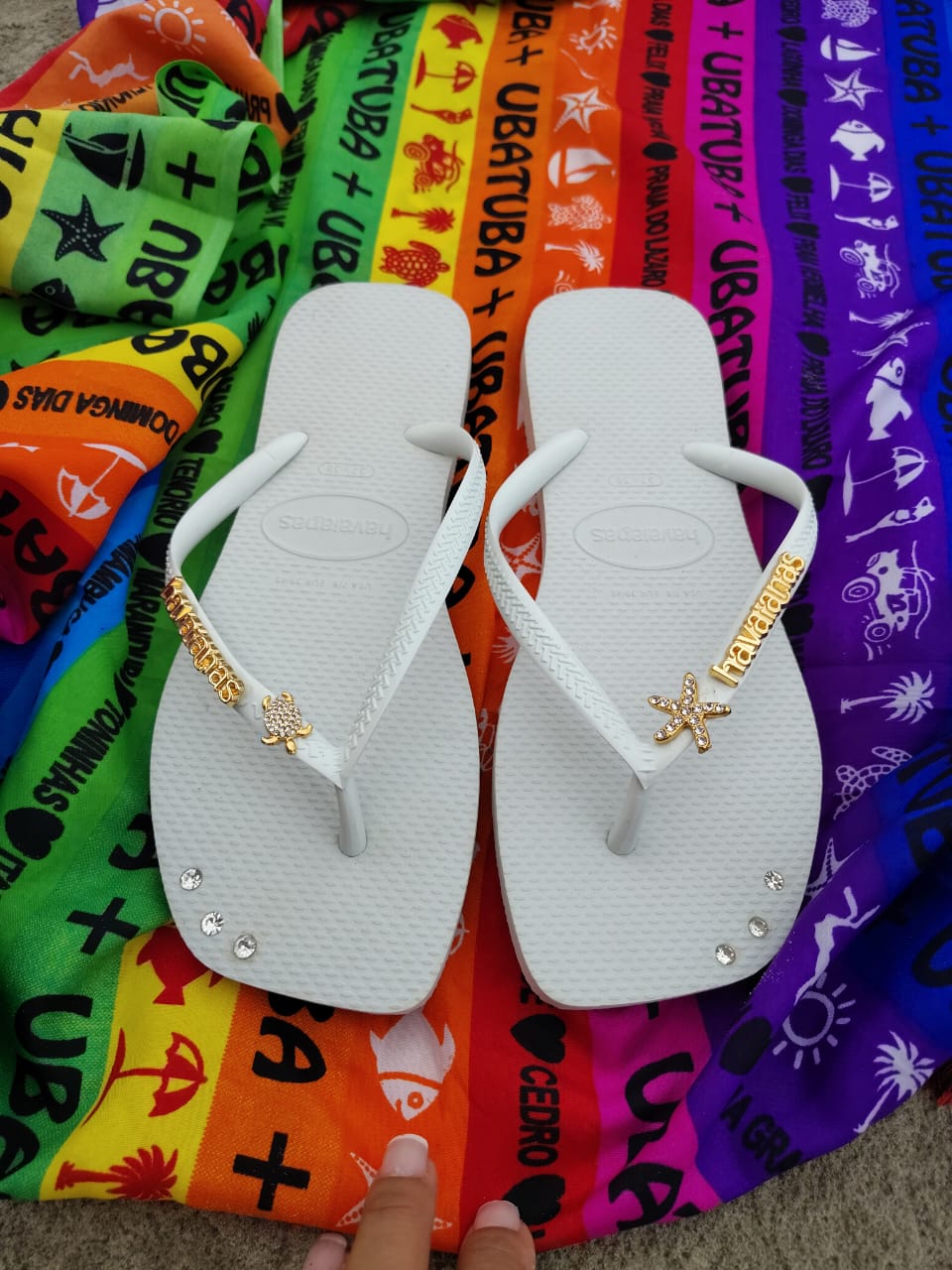 Havaianas Slim Square Estrela e Tartaruga Mar