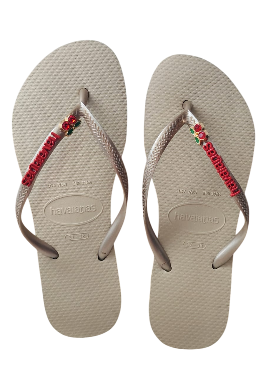 Havaianas Areia Slim Pingente de Cereja