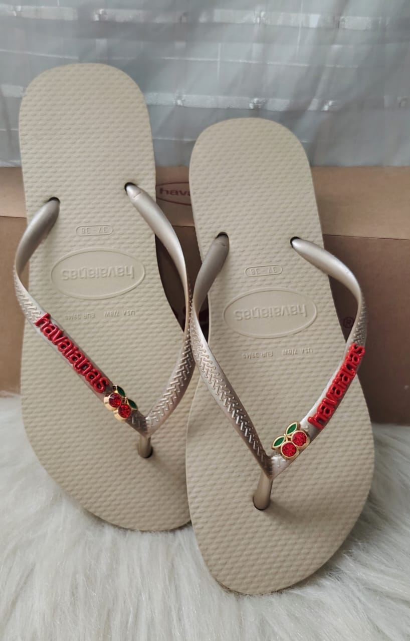 Havaianas Areia Slim Pingente de Cereja