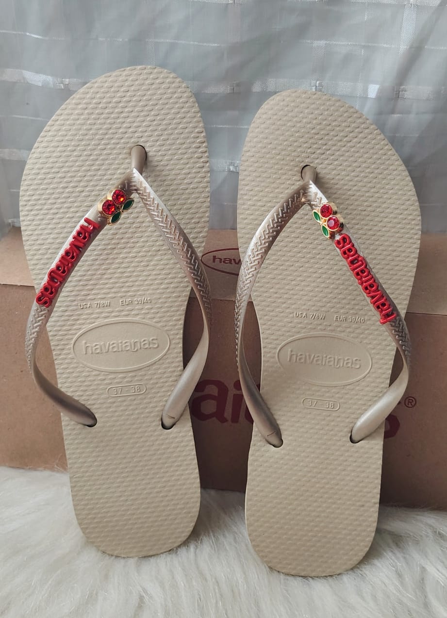 Havaianas Areia Slim Pingente de Cereja