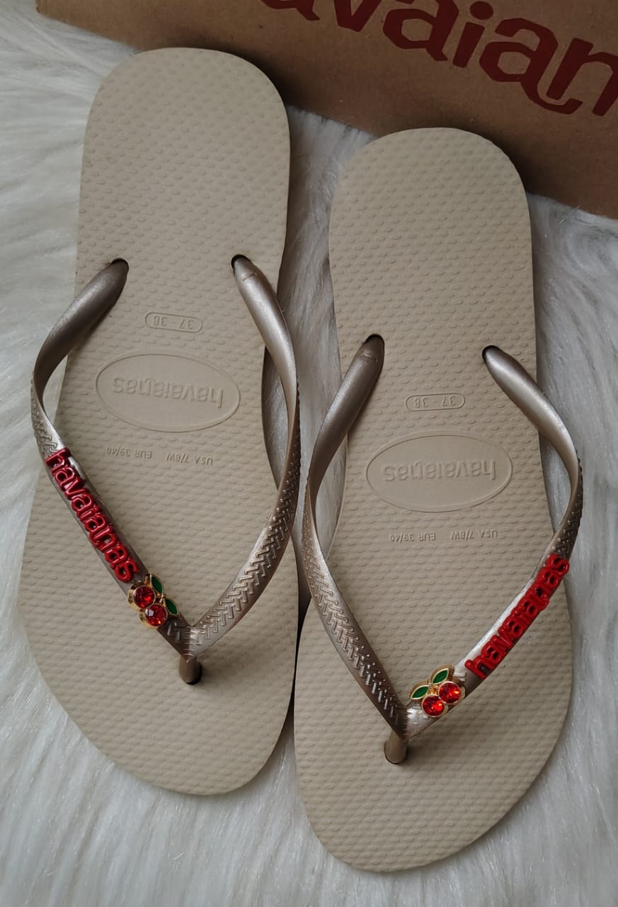Havaianas Areia Slim Pingente de Cereja